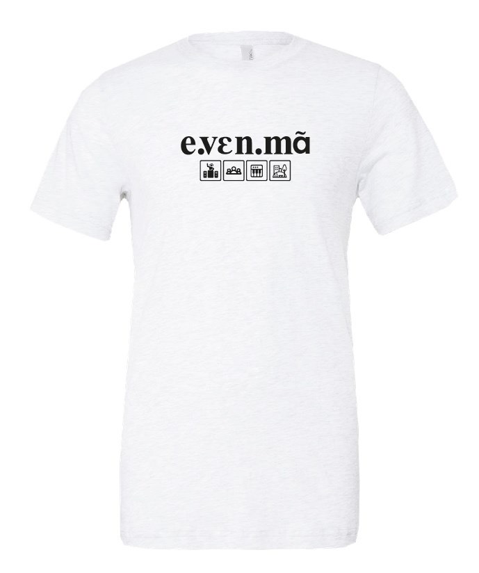 T-shirt homme blanc e.vɛn.mã T-shirt homme blanc e.vɛn.mã