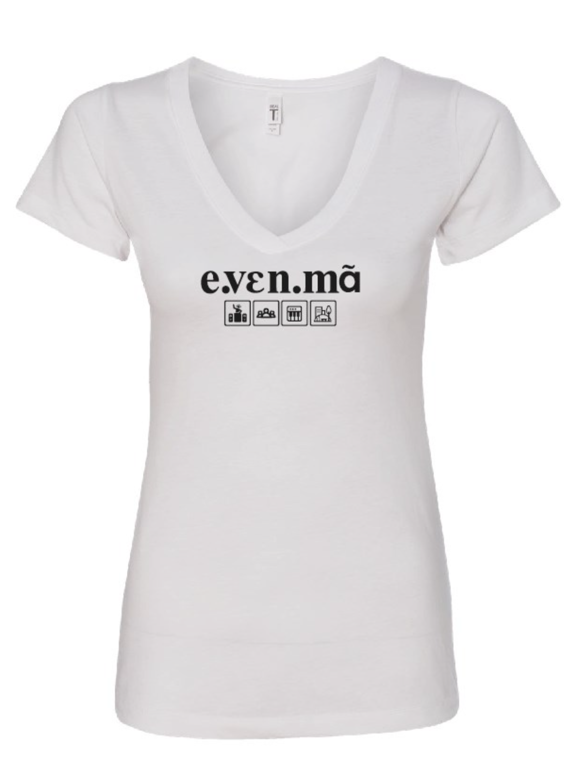 T-shirt femme blanc e.vɛn.mã T-shirt femme blanc e.vɛn.mã